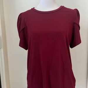 Elegant Burgundy Women's Top